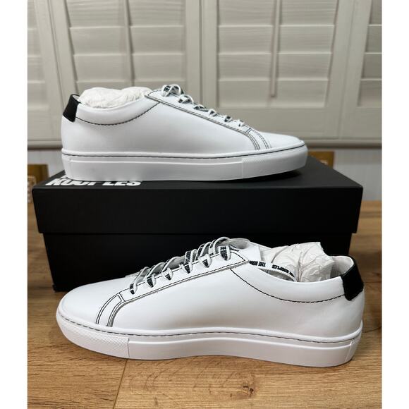 The Kooples Women's Sneakers White Smooth Leather Size 9 US 40 FR NIB Low Tops - Picture 8 of 15